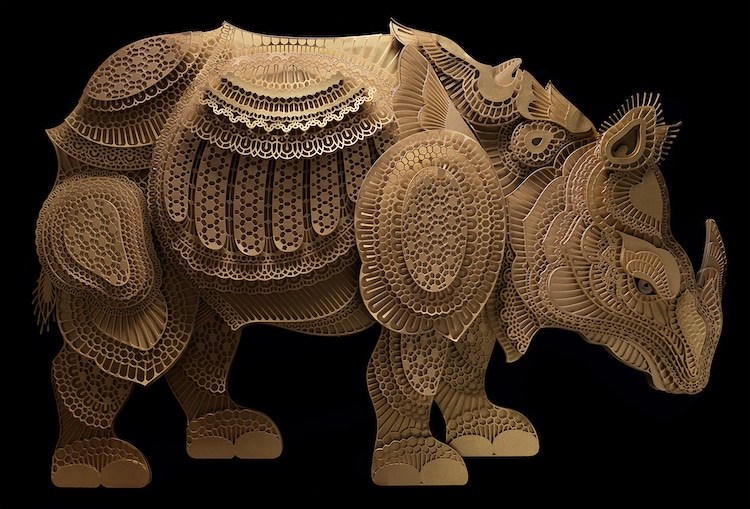 Paper Cutout Animals by Patrick Cabral