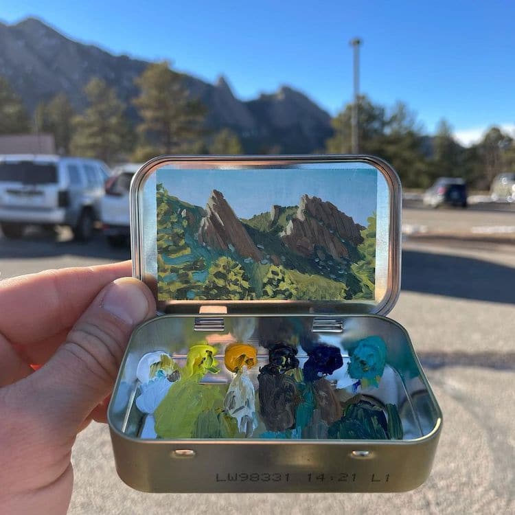 Miniature landscapes inside mint tins – in pictures