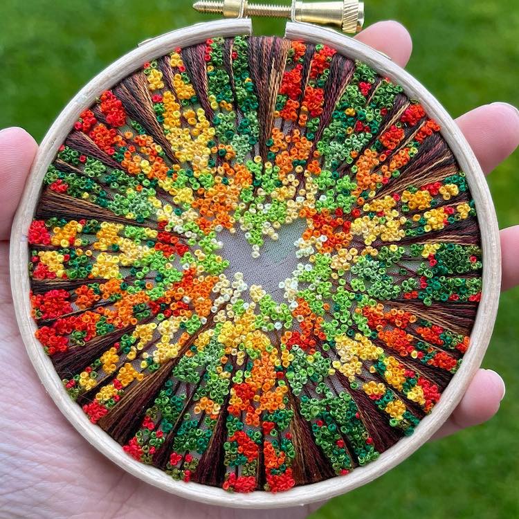 Landscape Forest Embroidery