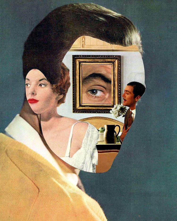 Vintage Collage Art by Shane Wheatcroft