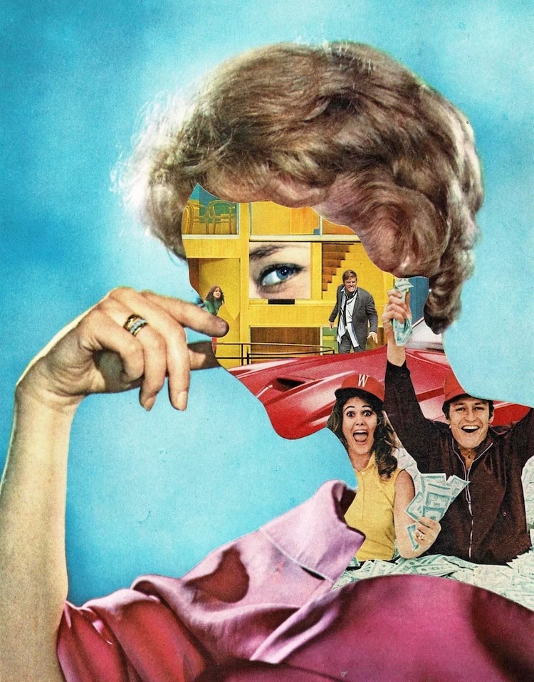 collage surrealista por Shane Wheatcroft