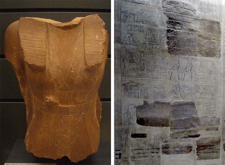 Sobekneferu Bust and Karnak List of Kings