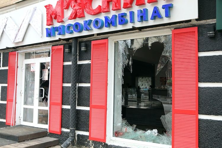 Damage from Shelling in Kharkiv