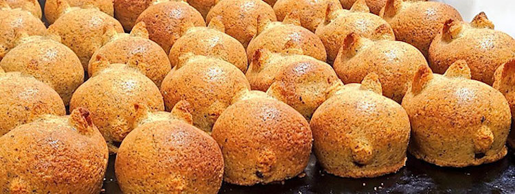 panadería de japón que hace panes y pasteles de conejo