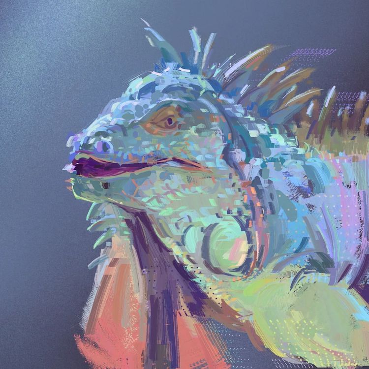 Digital Animal Portrait Paintings by Wayne Tsay