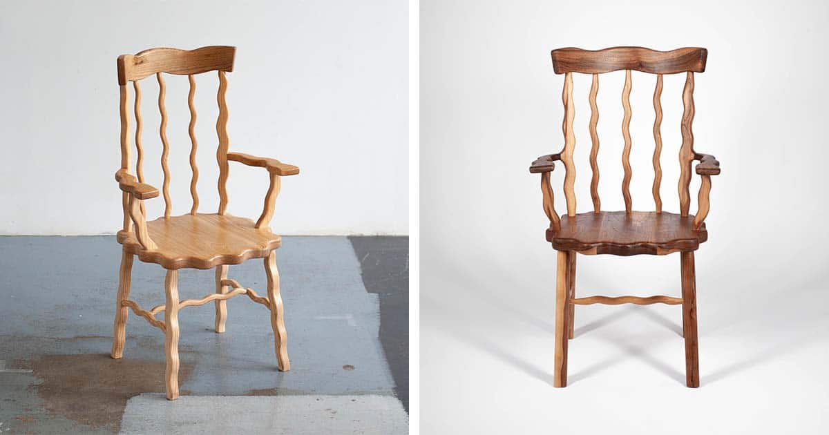 Mind-Bending Wooden Chair Looks Like It’s Been Suspended in Water