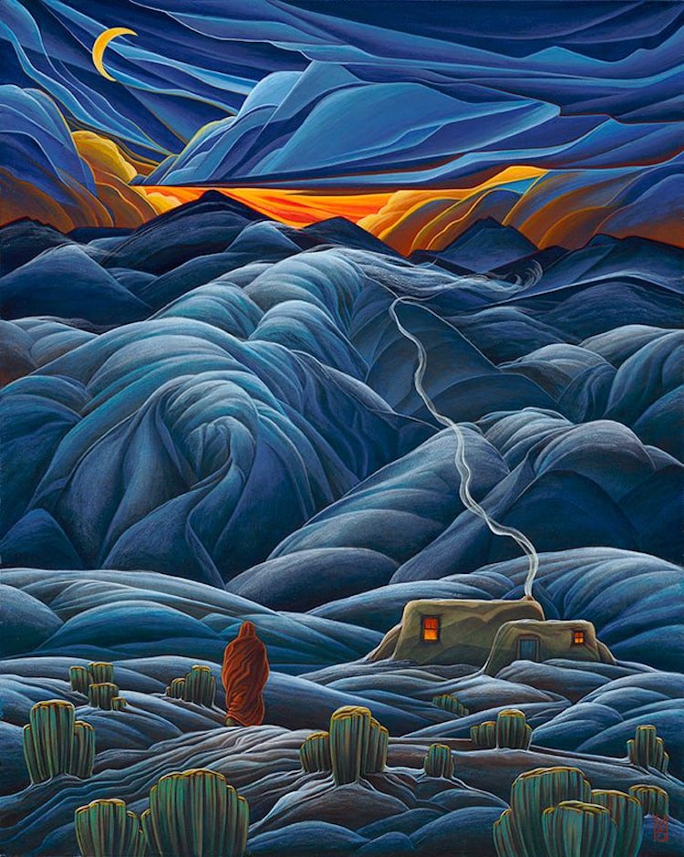 Desert Landscape Paintings by William Haskell
