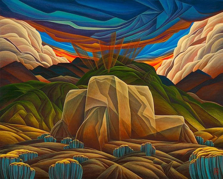 Abstract Landscape Painting by William Haskell