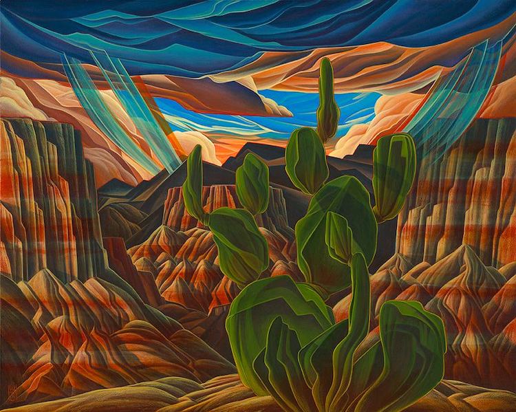 Abstract Landscape Painting by William Haskell