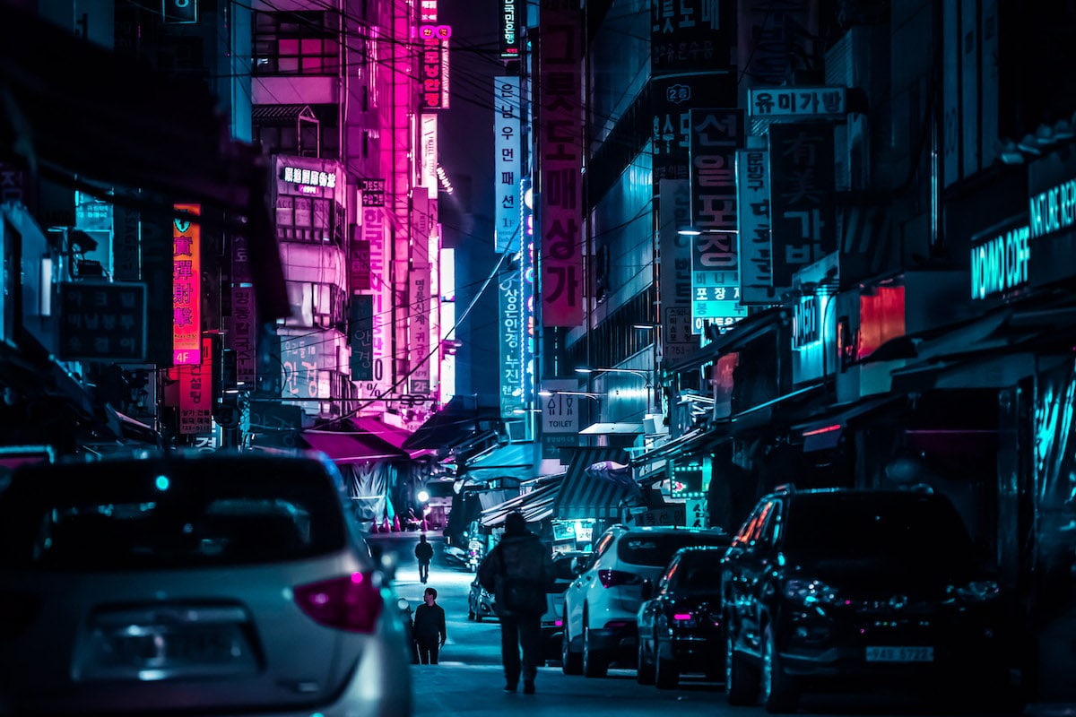 South Korea at Night