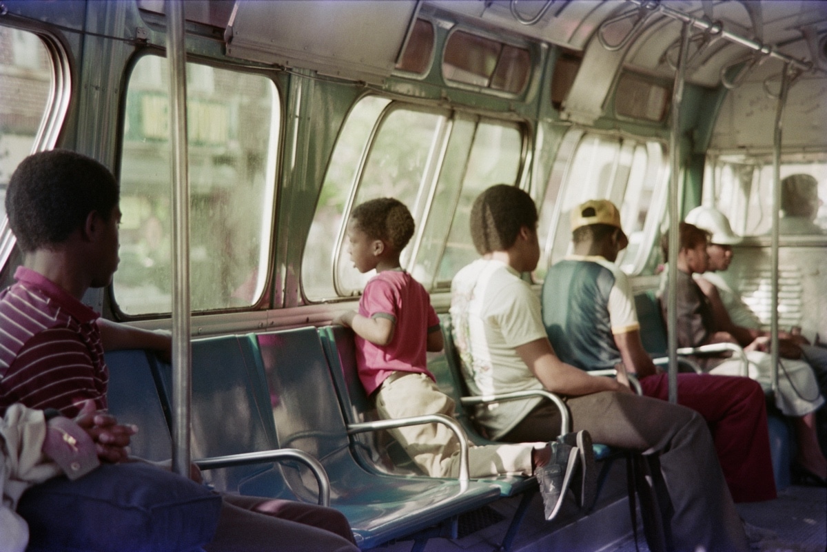 Kids Riding a Bus in 1980s New York