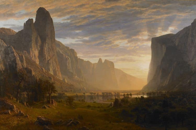 Looking Down Yosemite Valley by Albert Bierstadt
