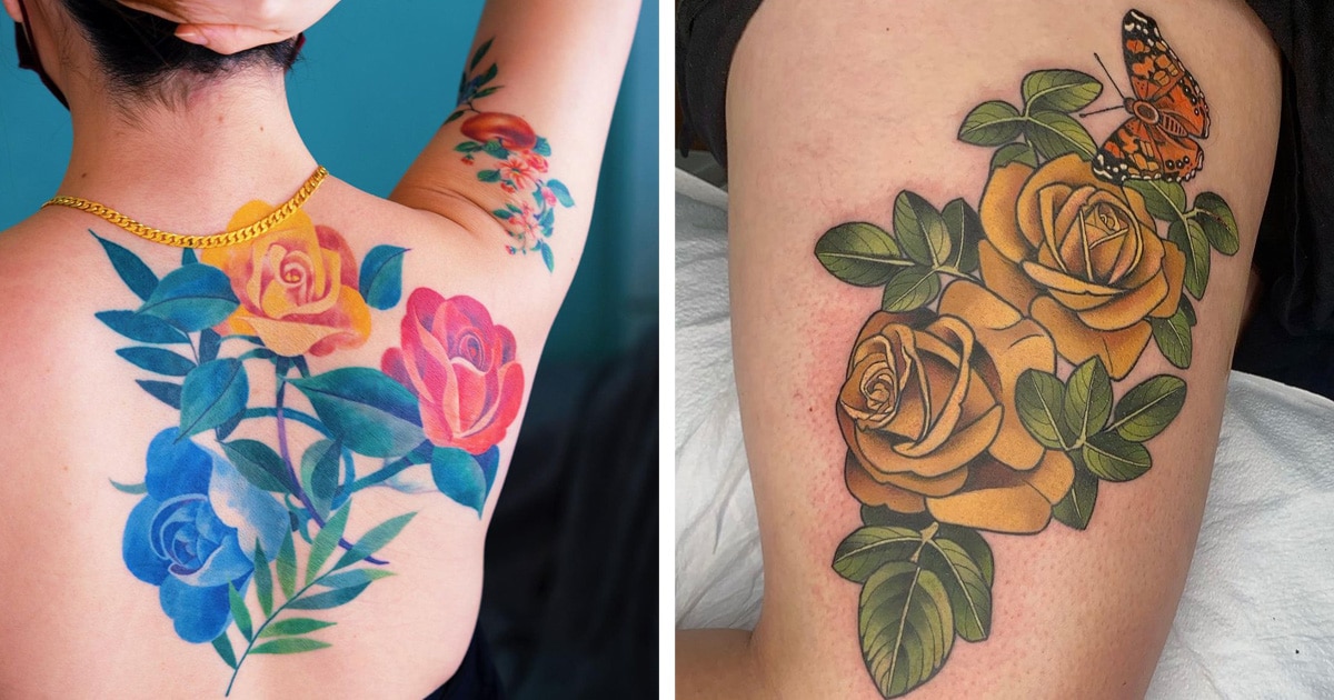 20 Tatuajes de rosas que harán que tu cuerpo florezca