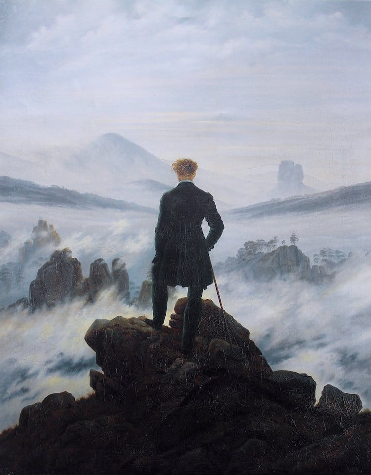 Wanderer Above the Sea of Fog by Friedrich