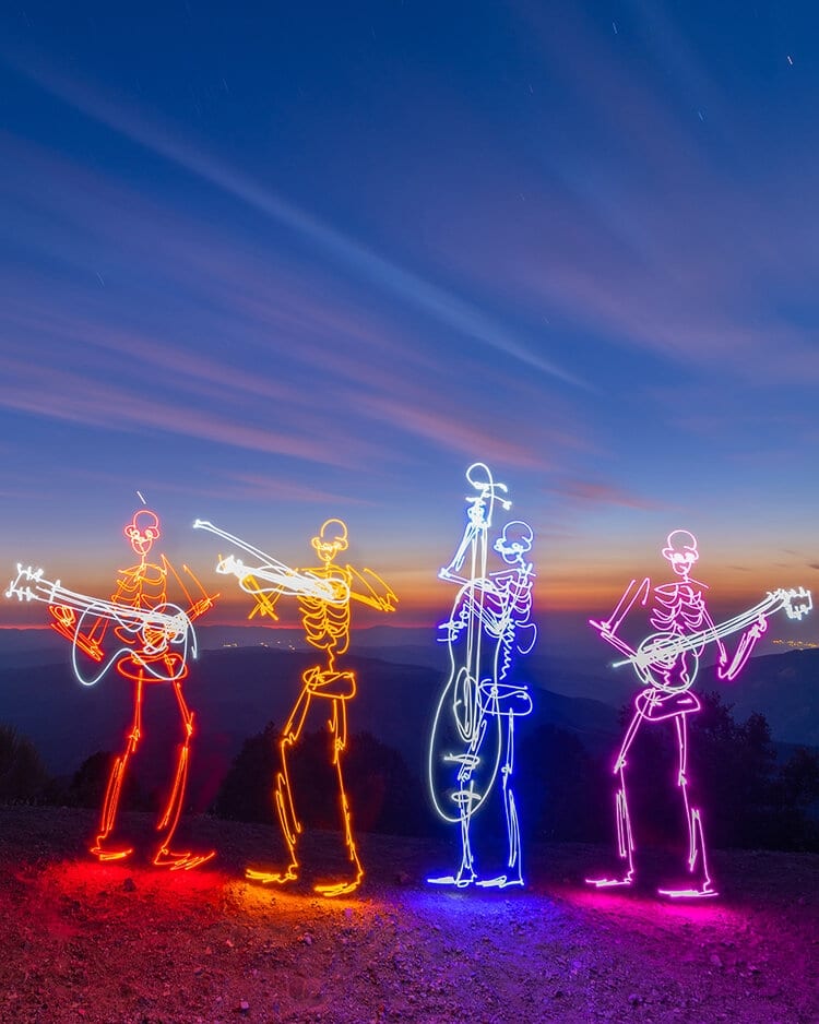 Darren Pearson Ghost Bands Light Paintings