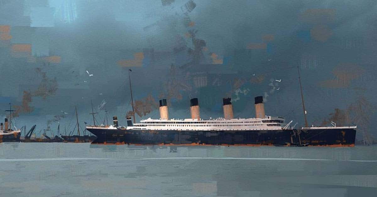 RMS Titanic Iconic Ship Maritime History Painting Wall Art Canvas Pictures 