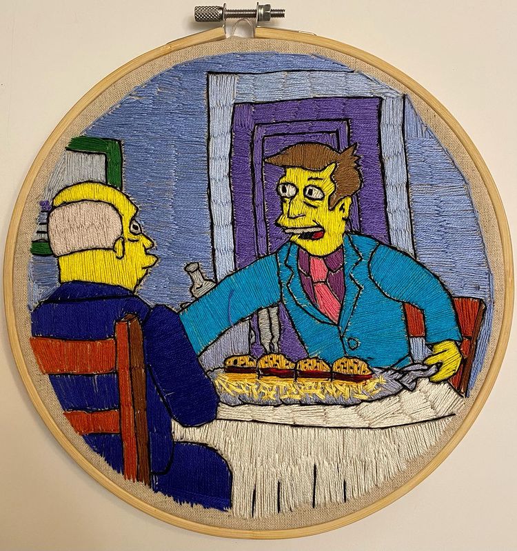 The Simpsons Embroidery