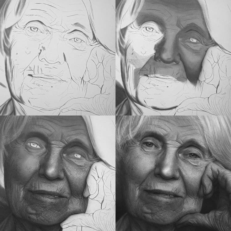 Drawings of Minimalist Hyper Realistic Portraits | Realistic pencil drawings,  Pencil drawing tutorials, Pencil drawings of nature
