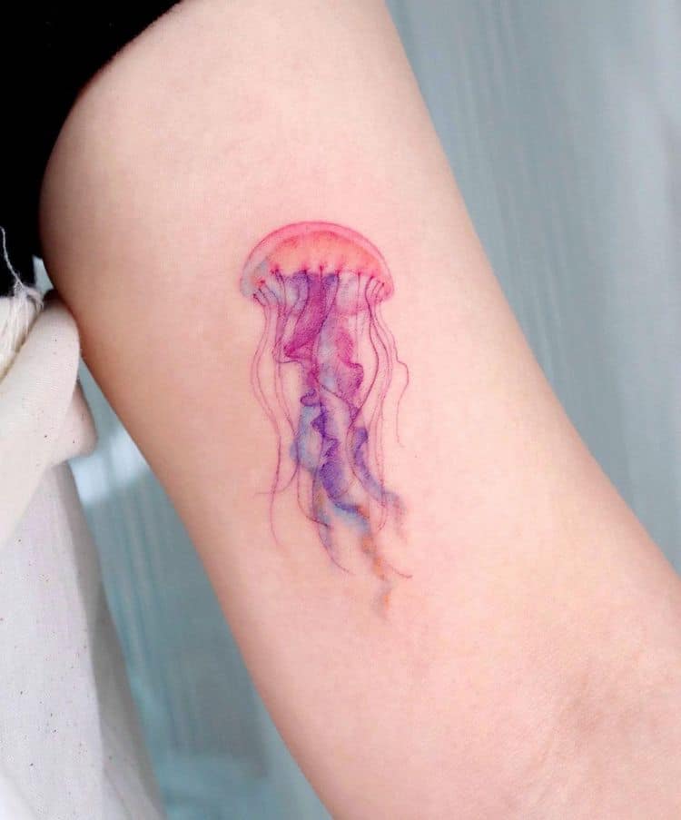 Delicate Watercolor Tattoos by Eunyu