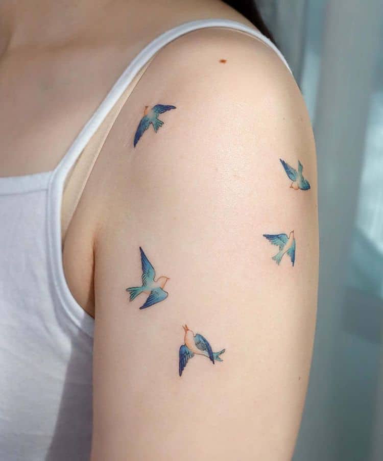 Tattoo uploaded by Tara  Beautiful bird watercolor  Tattoodo