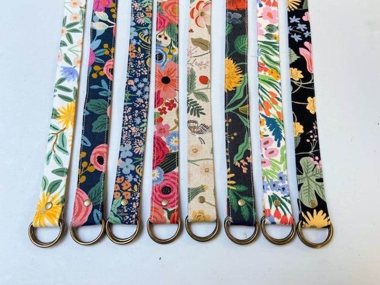 Floral Canvas Belt