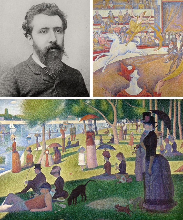 george seurat paintings pointillism