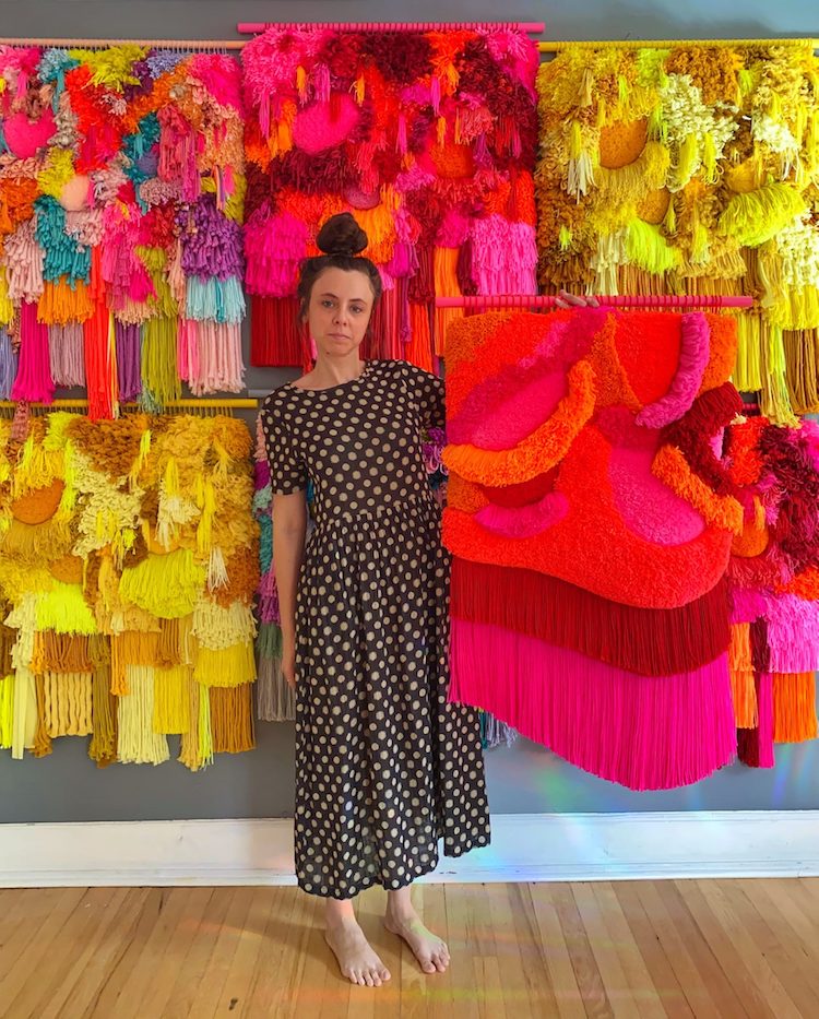 Colorful Weavings by Judit Just