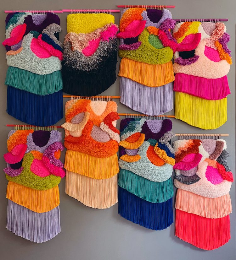 Colorful Weavings by Judit Just