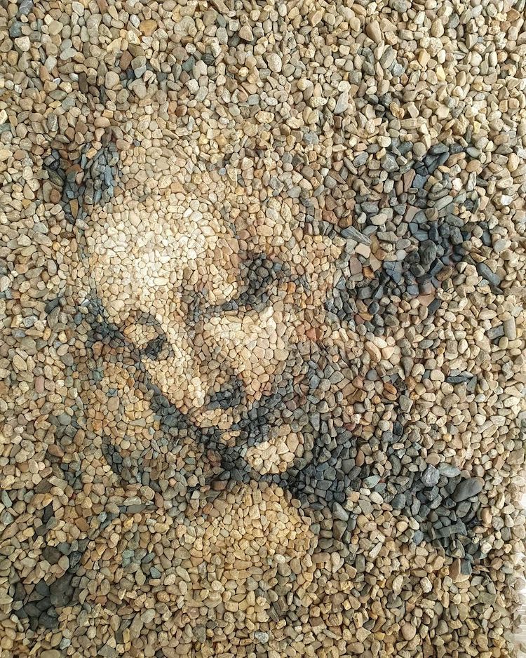 Pebble Portraits by Justin Bateman