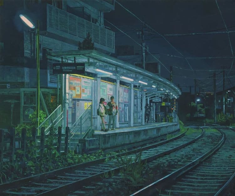 Paintings of cityscapes by Keita Morimoto
