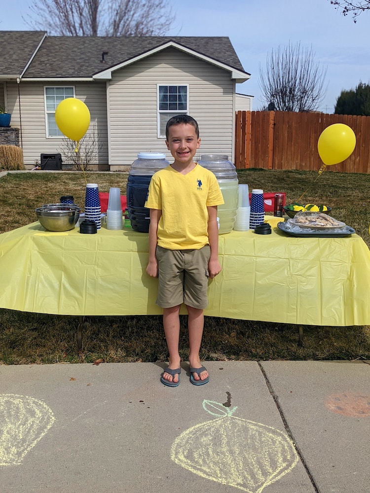 Kids Lemonade Stand Raises Money for Idaho Humane Society