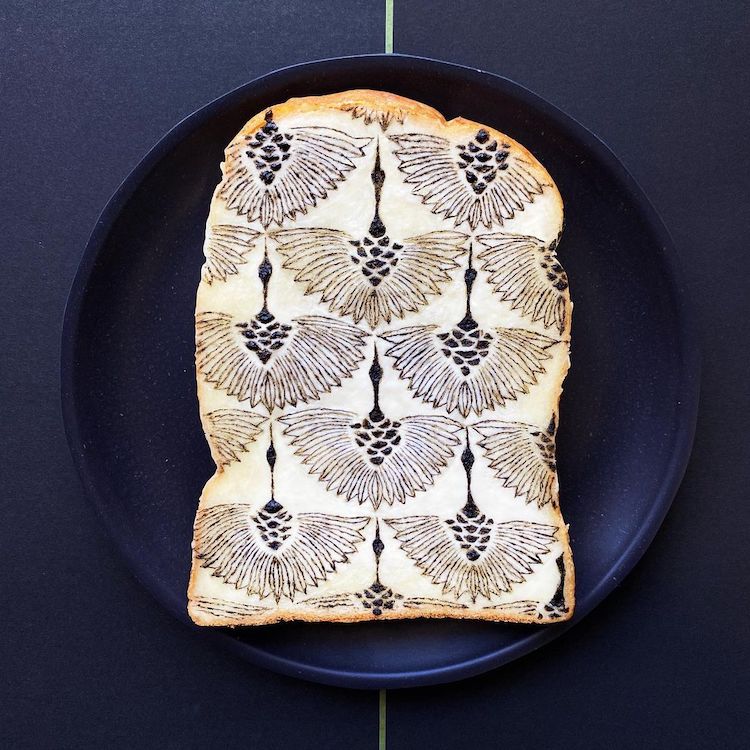 Creative Toast Art by Manami Sasaki