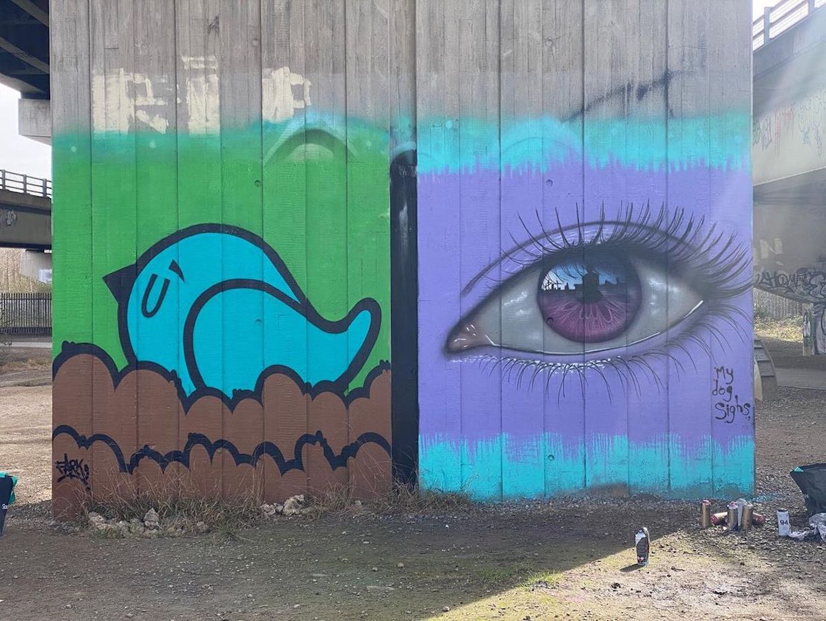 Realistic Eye Murals by My Dog Sighs