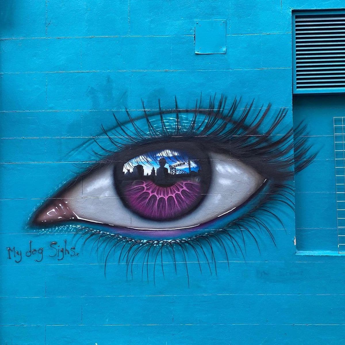 Realistic Eye Murals by My Dog Sighs