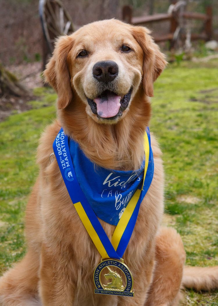 Spencer with Boston Marathon Medal