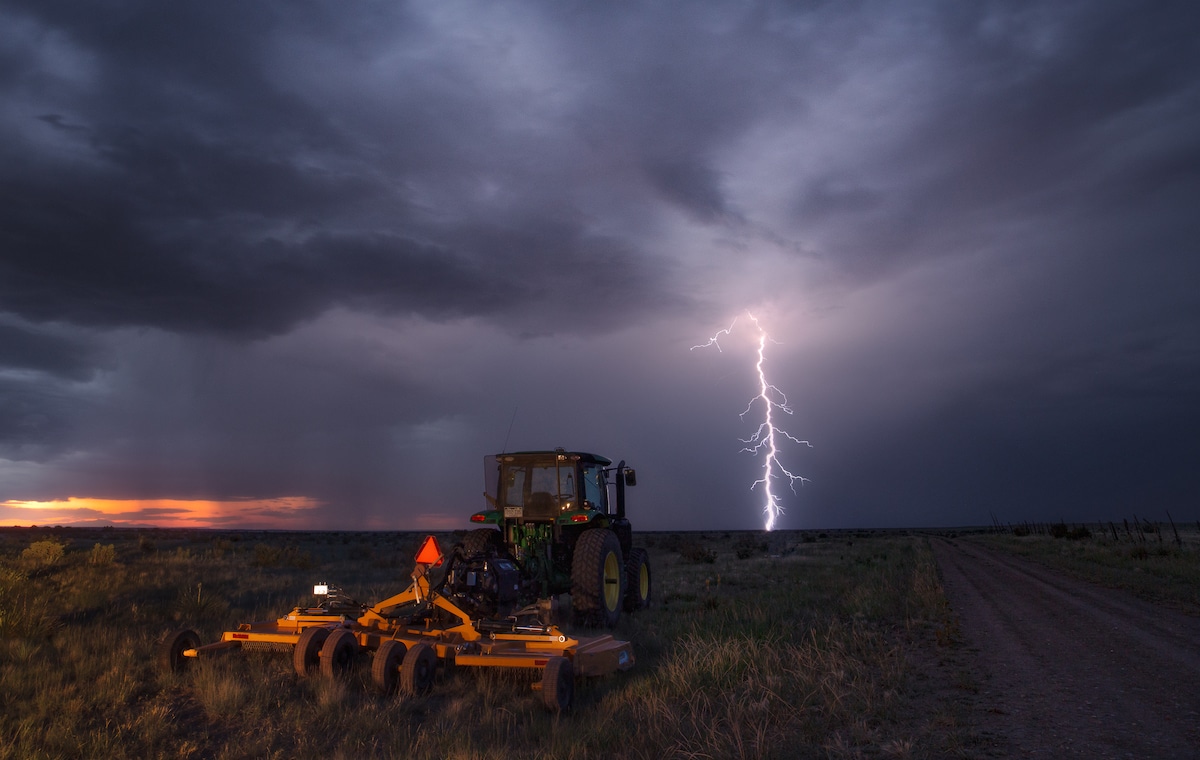Lightning in a Pasture