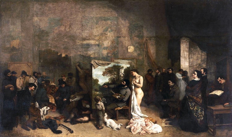 L'atelier du peintre de Gustave Courbet