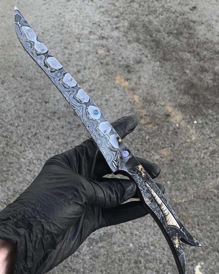 Nebula Meteorite Knife by Tristan Dare