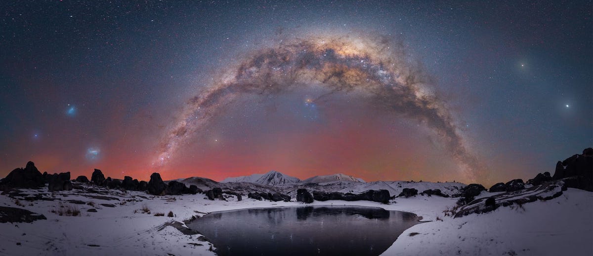 Milky Way at Bortle 1 sky at Castle Hill, New Zealand