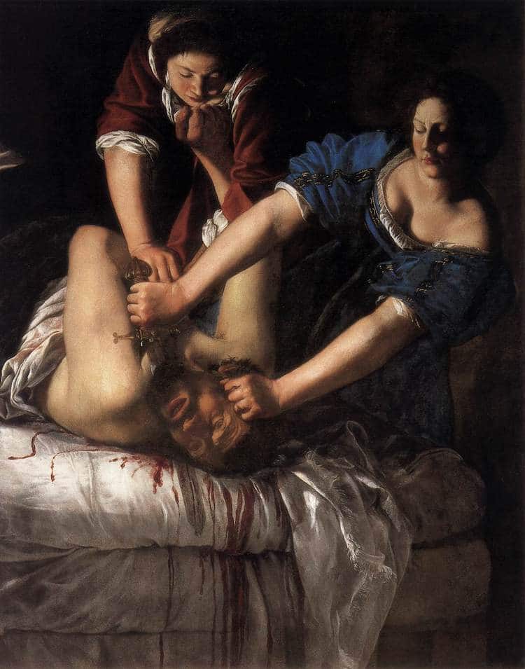 Judit decapitando a Holofernes de Artemisia Gentileschi