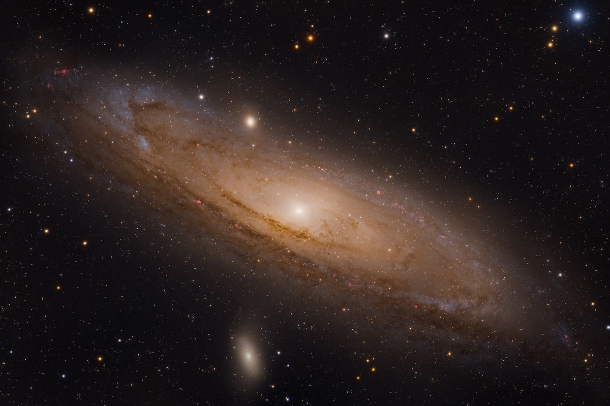 Galaxia Andromeda fotografiată de Brennan Gilmore