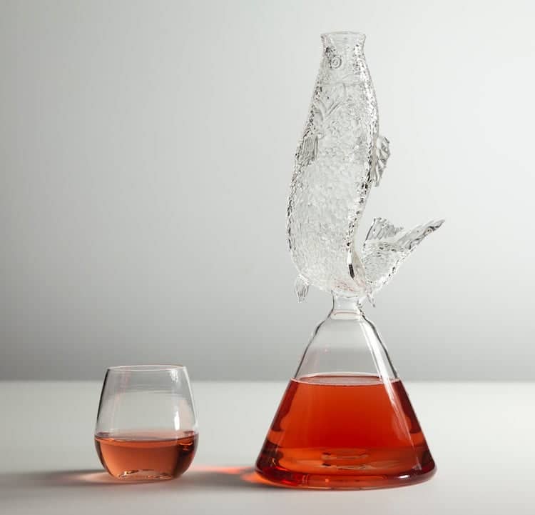 Sculptural Glass Decanter by Charlie Matz