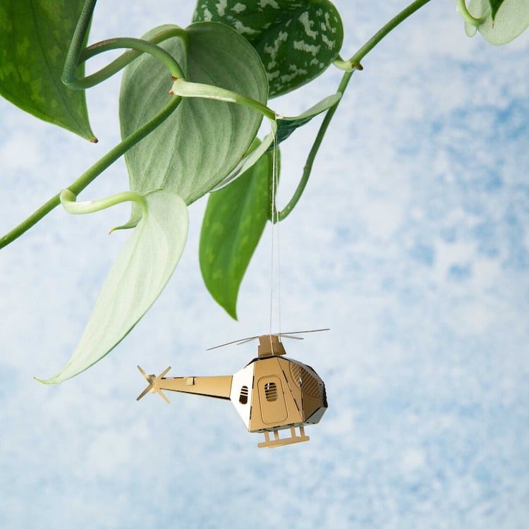 Miniature Brass Helicopter Model Kit