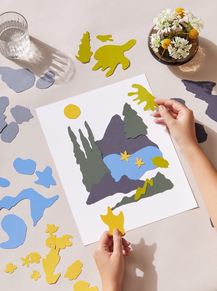 Mountain Paper Cut Collage Kit