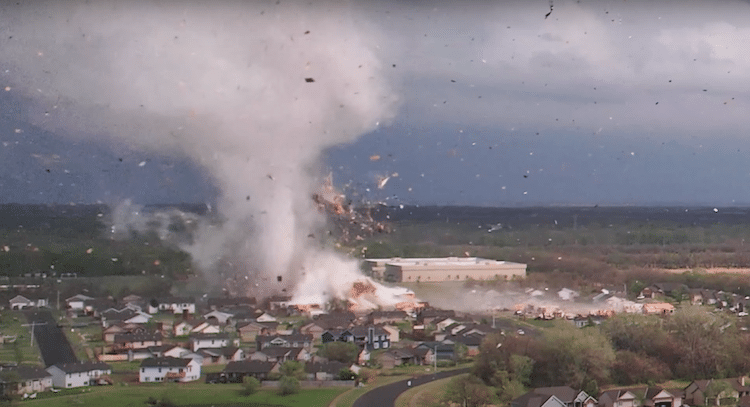 Destruction of the Andover Tornado
