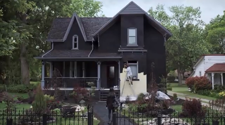 Father Paints Home Black for His Goth Daughter