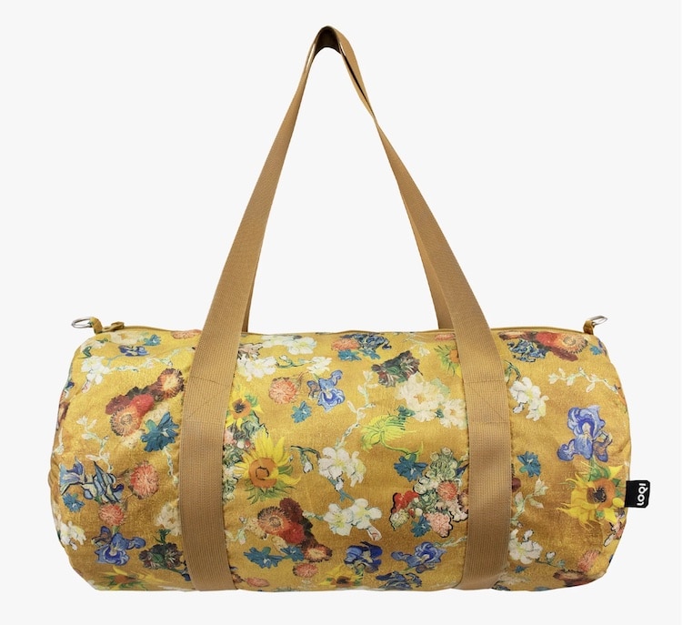 Flower Pattern Gold Weekender