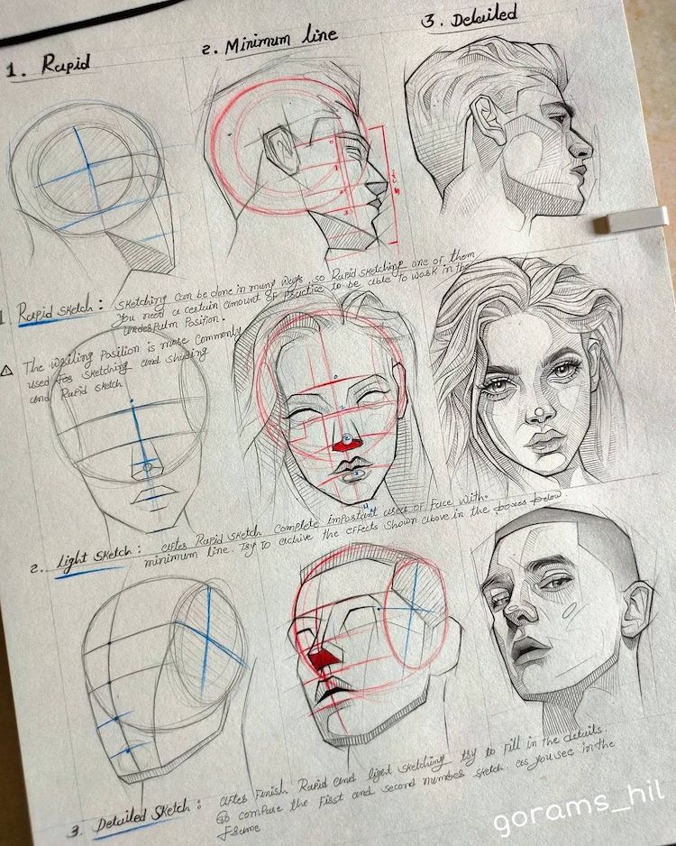 idea píldora roble Artista explica cómo dibujar personas con tutoriales de dibujo