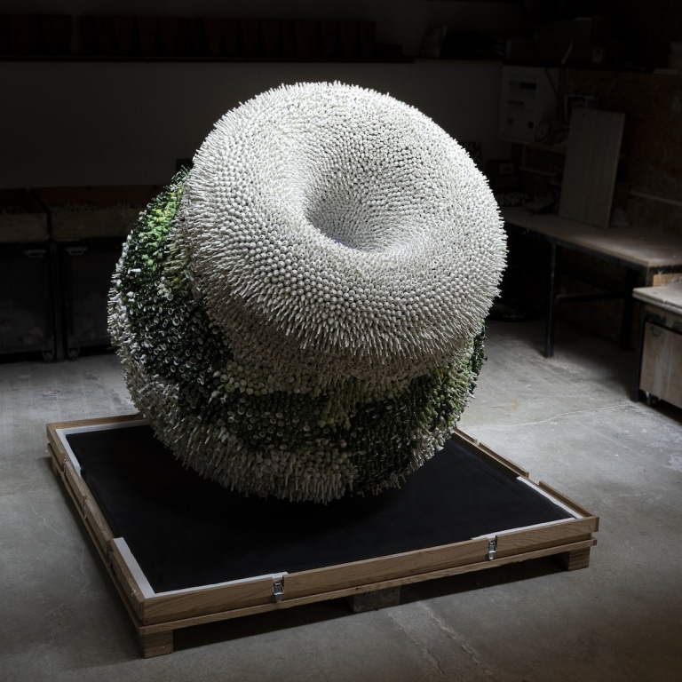 Giant Sculpture Is Made up of 70,000 HandCrafted Ceramic Vases