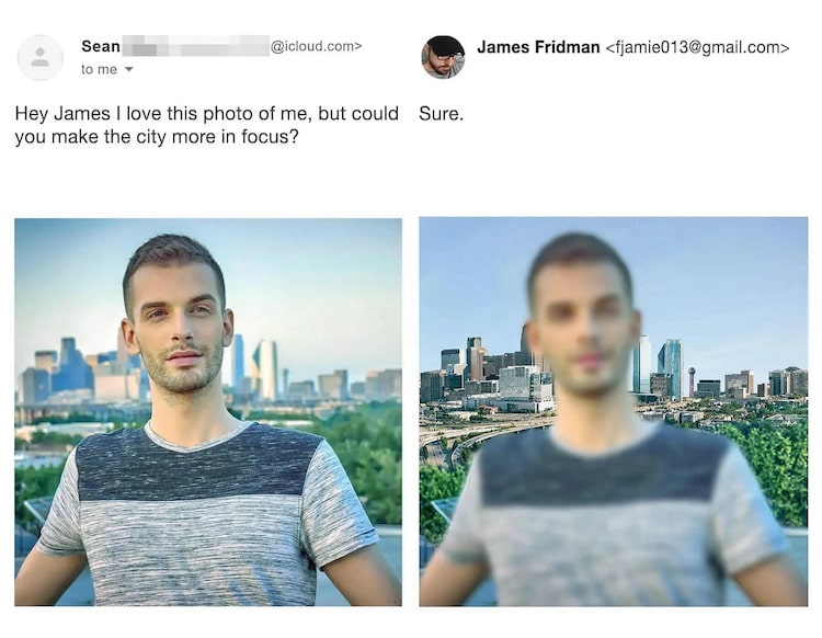 Arreglos graciosos en Photoshop por James Fridman